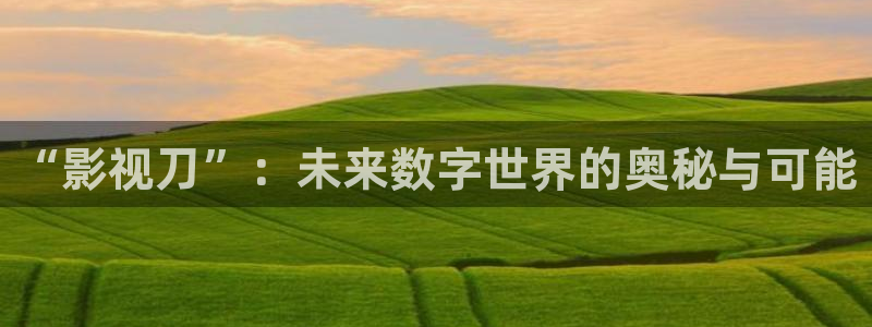 南瓜南瓜：“影视刀”：未来数字世界的奥秘与可能