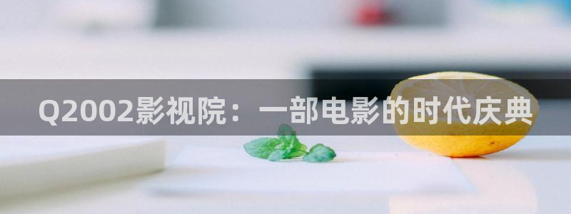 南瓜电影全部免费：Q2002影视院：一部电影的时代庆典
